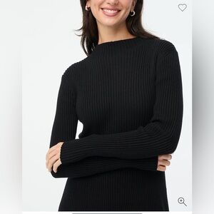 Ribbed mini sweater dress